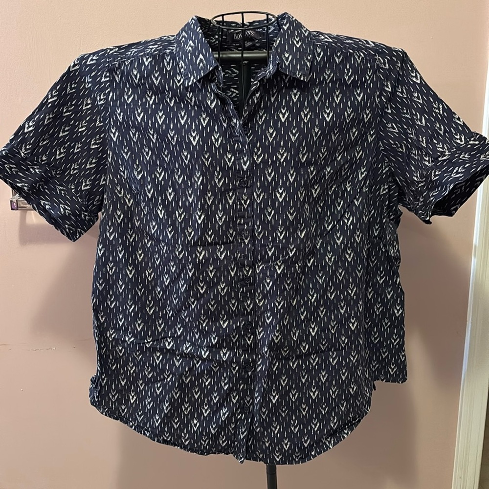 Navy camp shirt